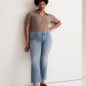 NWOT MADEWELL MID RISE KICK OUT JEANS